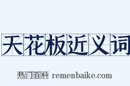 天花板近义词是什么意思的图片